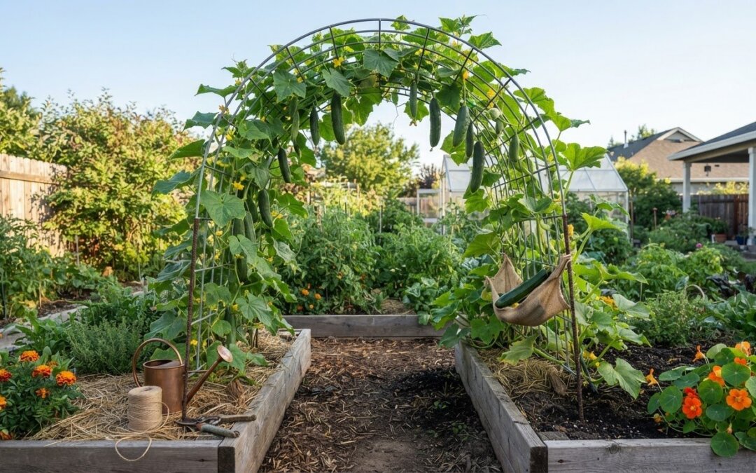 Arch Trellis for Squash and Cucumbers: Choose, Build, and Grow