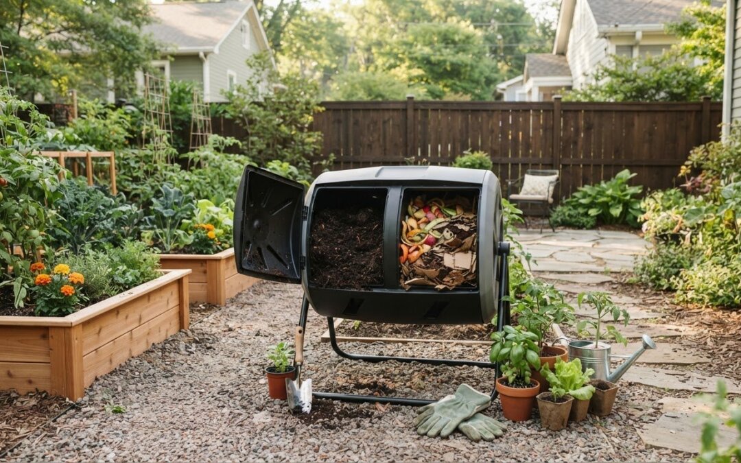 Choose a compost tumbler for your small yard