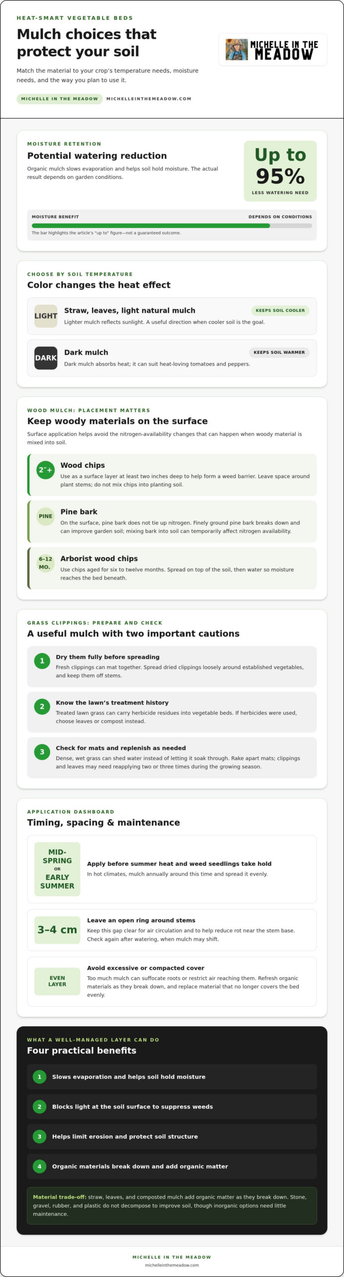 Compare Mulch Options for Heat-Tolerant Vegetable Gardens