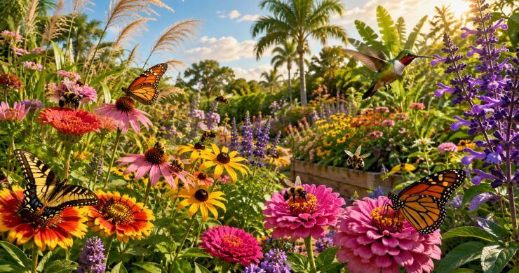 Late Summer Care for a Pollinator Garden in Northeast Florida (Zone 9b)