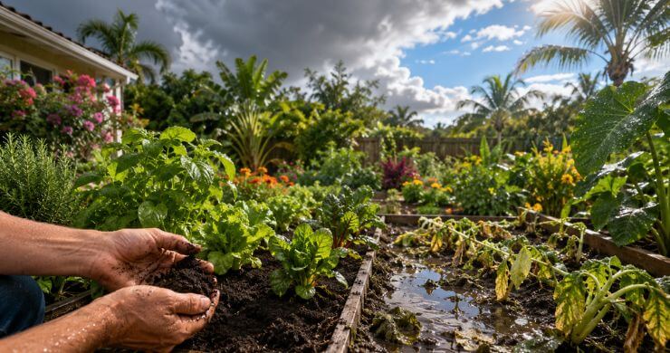 Summer Rain or Too Much Water? Watering a Florida Garden in Summer