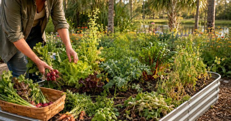 When a Spring Vegetable Garden in Northeast Florida Starts to Struggle: Harvest, Remove, or Give Plants More Time?