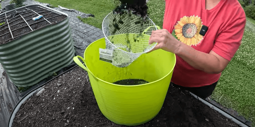 Seed Starting Mix Sifting Hack