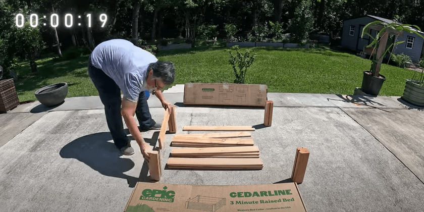 My FASTEST Raised Garden Bed Assembly EVER!