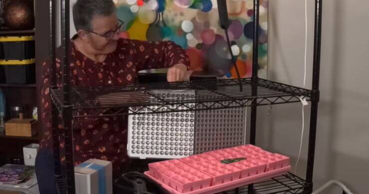Building My Indoor Seed Starting Station (Time Lapse, No Talking)